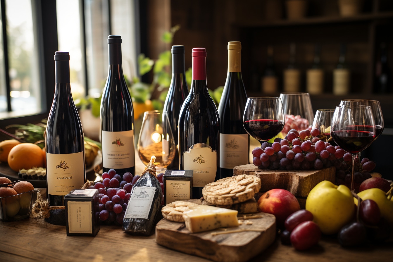 box de vins : sélection de bouteilles de vin variées illustrant un abonnement mensuel