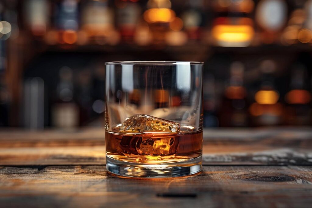 dégustation de whisky : verre tulipe de whisky avec des arômes sophistiqués