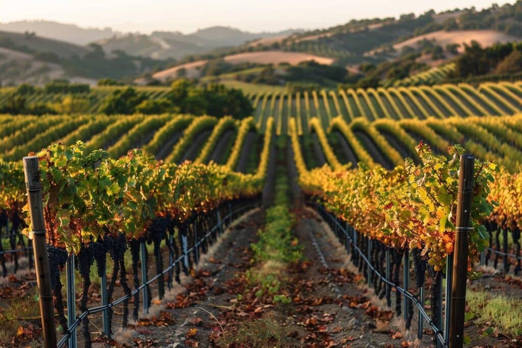 vignobles : paysage pittoresque d'un vignoble français