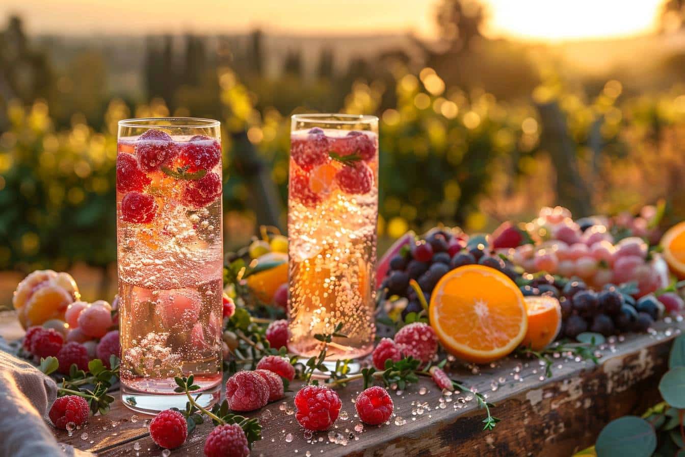 Les recettes de cocktails au champagne rosé