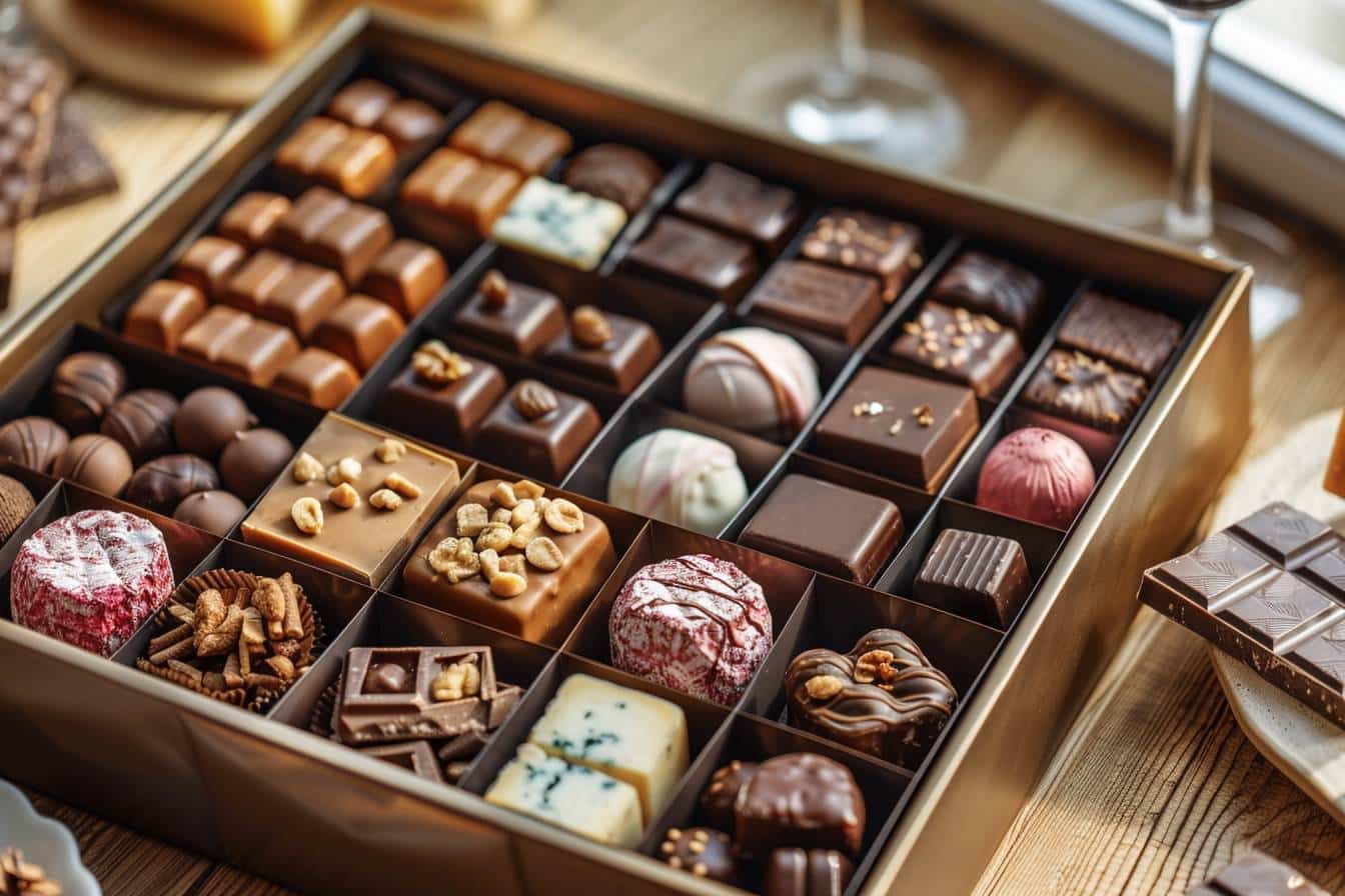box gourmande : coffret de vin et charcuterie prêt à être dégusté