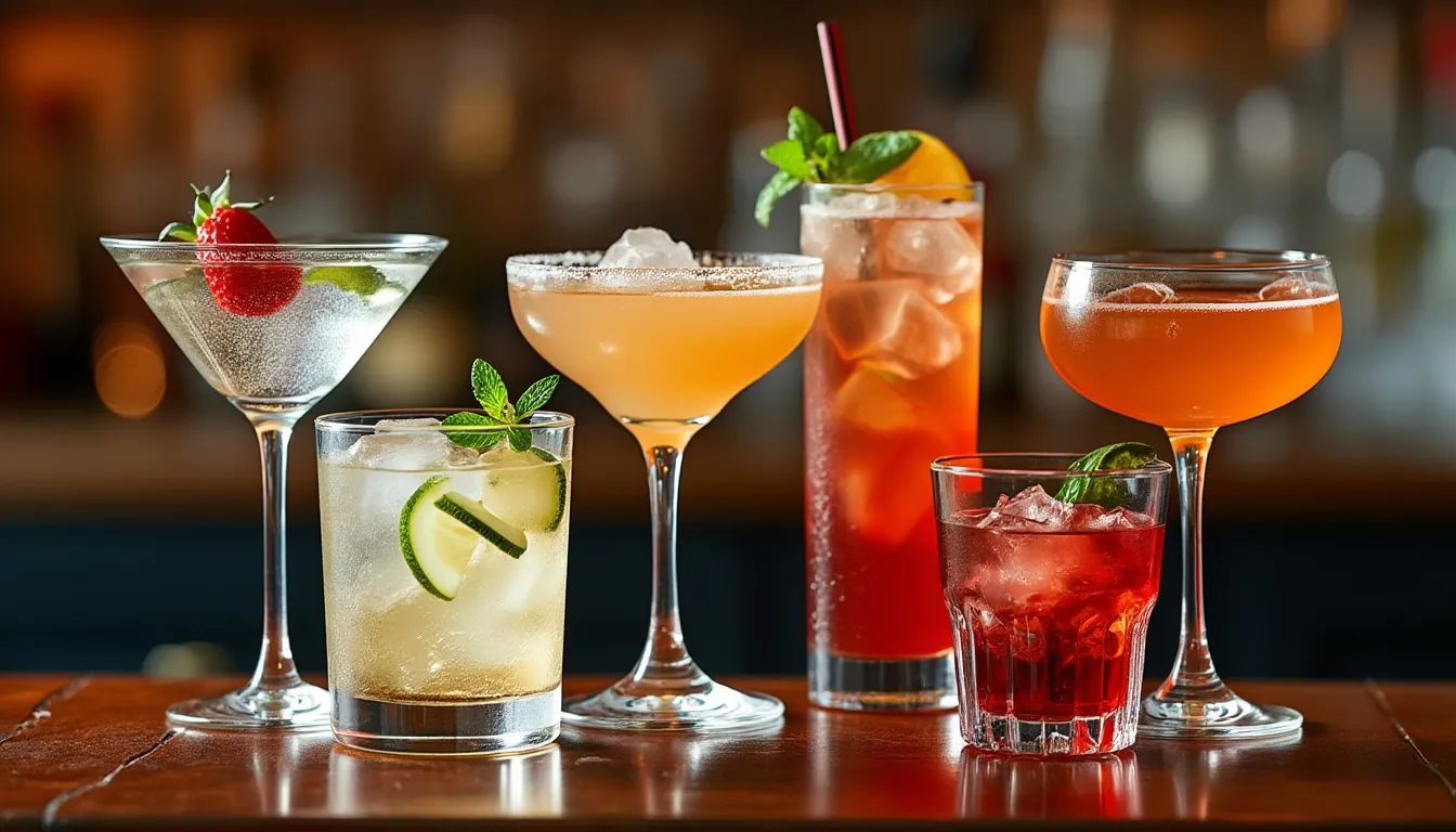 cocktails au gin : sélection de cocktails classiques et modernes à base de gin