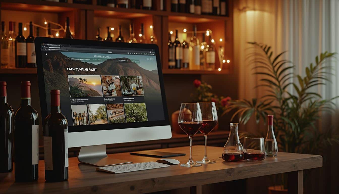 vin en ligne : graphique illustrant l'essor des ventes de vin sur internet