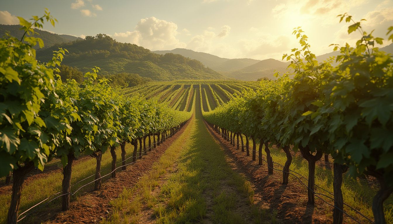 zéro déchet : vignoble durable avec pratiques écologiques
