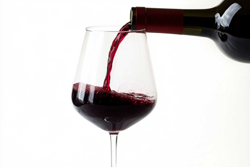 se servir un verre de vin