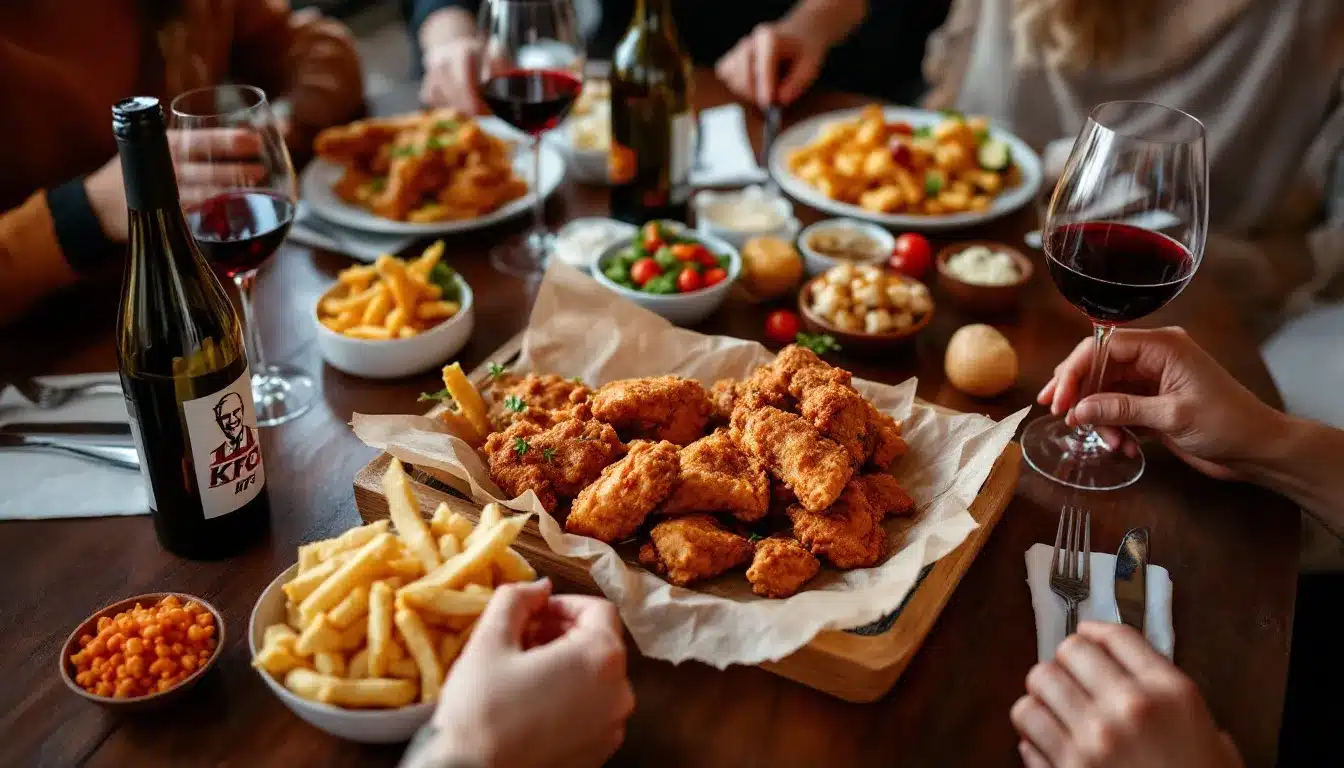 KFC gratuit : image d'un repas KFC avec poulet croustillant