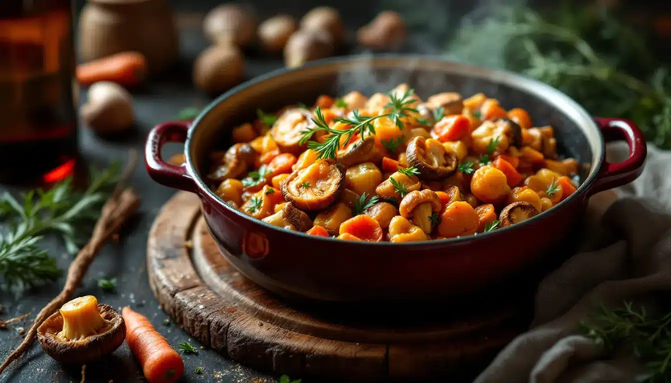 cuisse de pintade en cocotte : cuissede pintade cuite en cocotte avec sauce