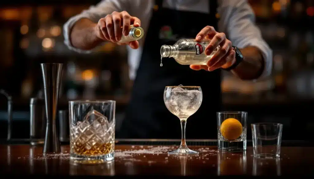 dose Ricard : verre de Ricard avec doseur précis en bar