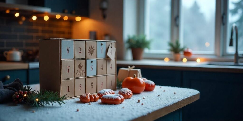 calendrier de l’avent salé : boîte calendrier avec mini-saucissons et terrines artisanales