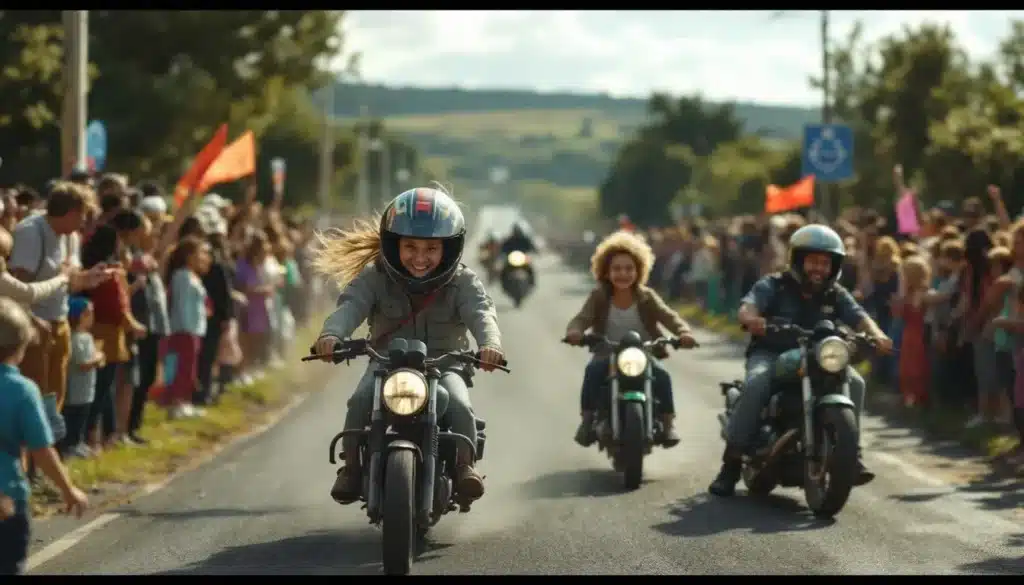 Tourist Trophy 2025 : motos sur la ligne de départ de la célèbre course sur l'île de Man