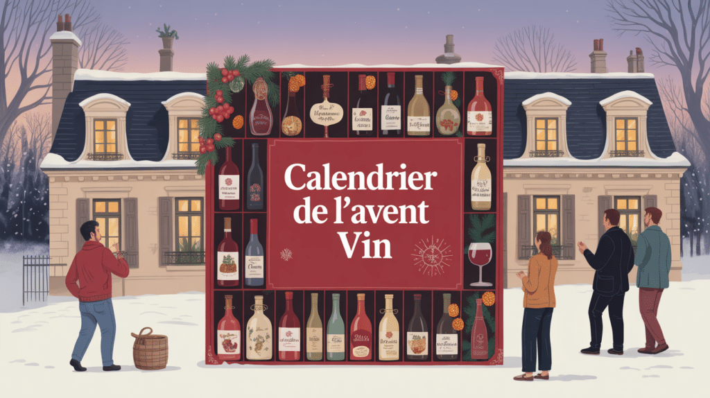 calendrier de l'avent vin maison française hiver