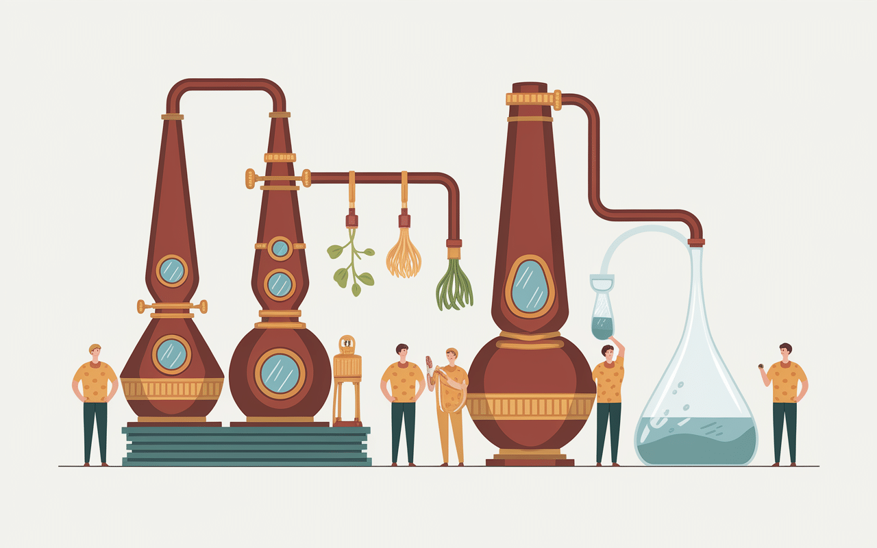 Distillerie artisanale Renaissance Vodka blé betterave cuivre inox