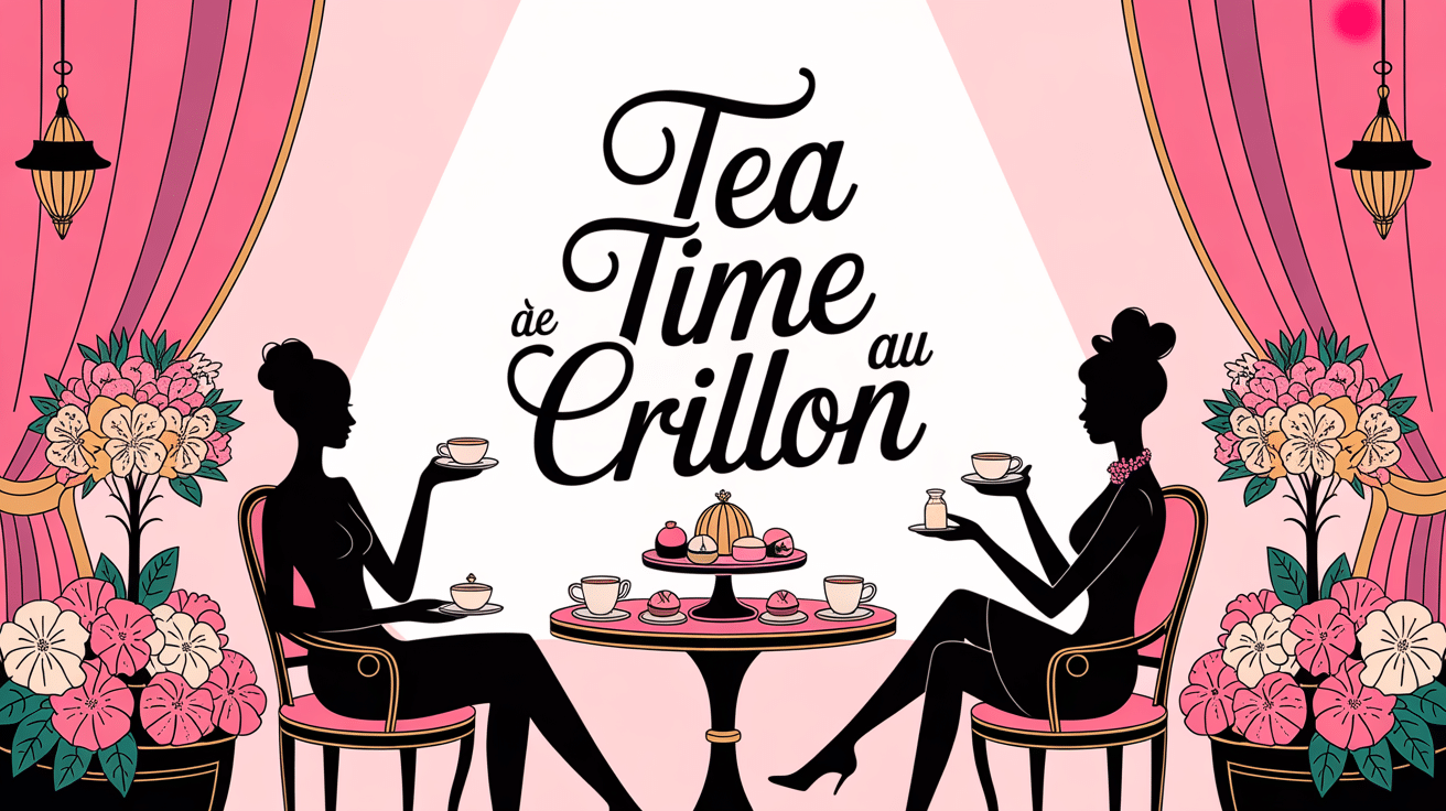 salon elegant pour tea time au crillon