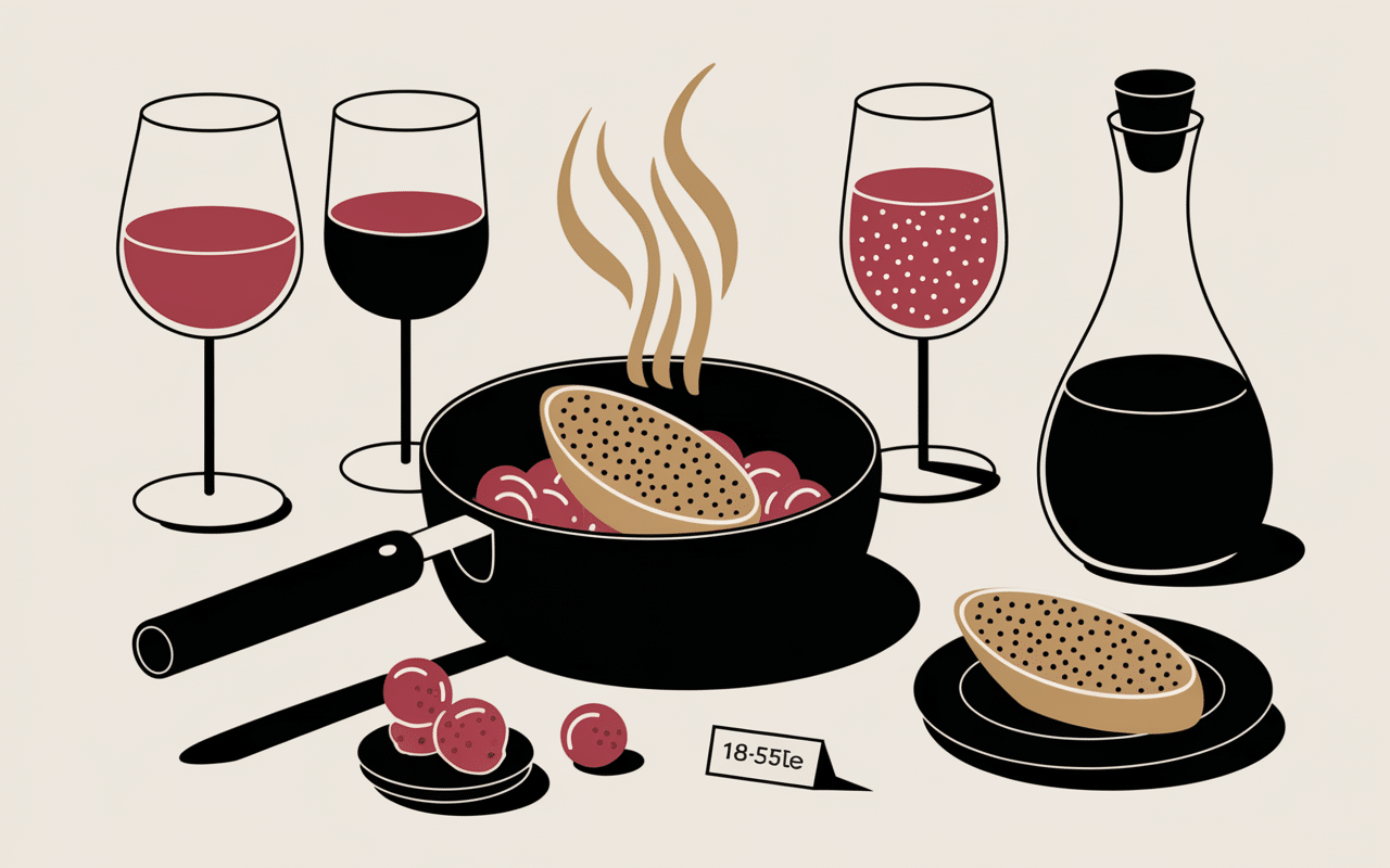image accord foie gras et vin rouge champagne porto blanc poêlé