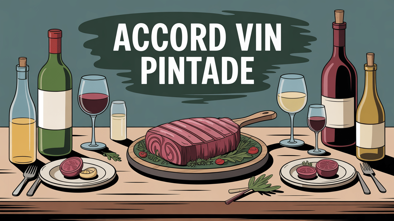 grande table pintade rôtie verres vin accord