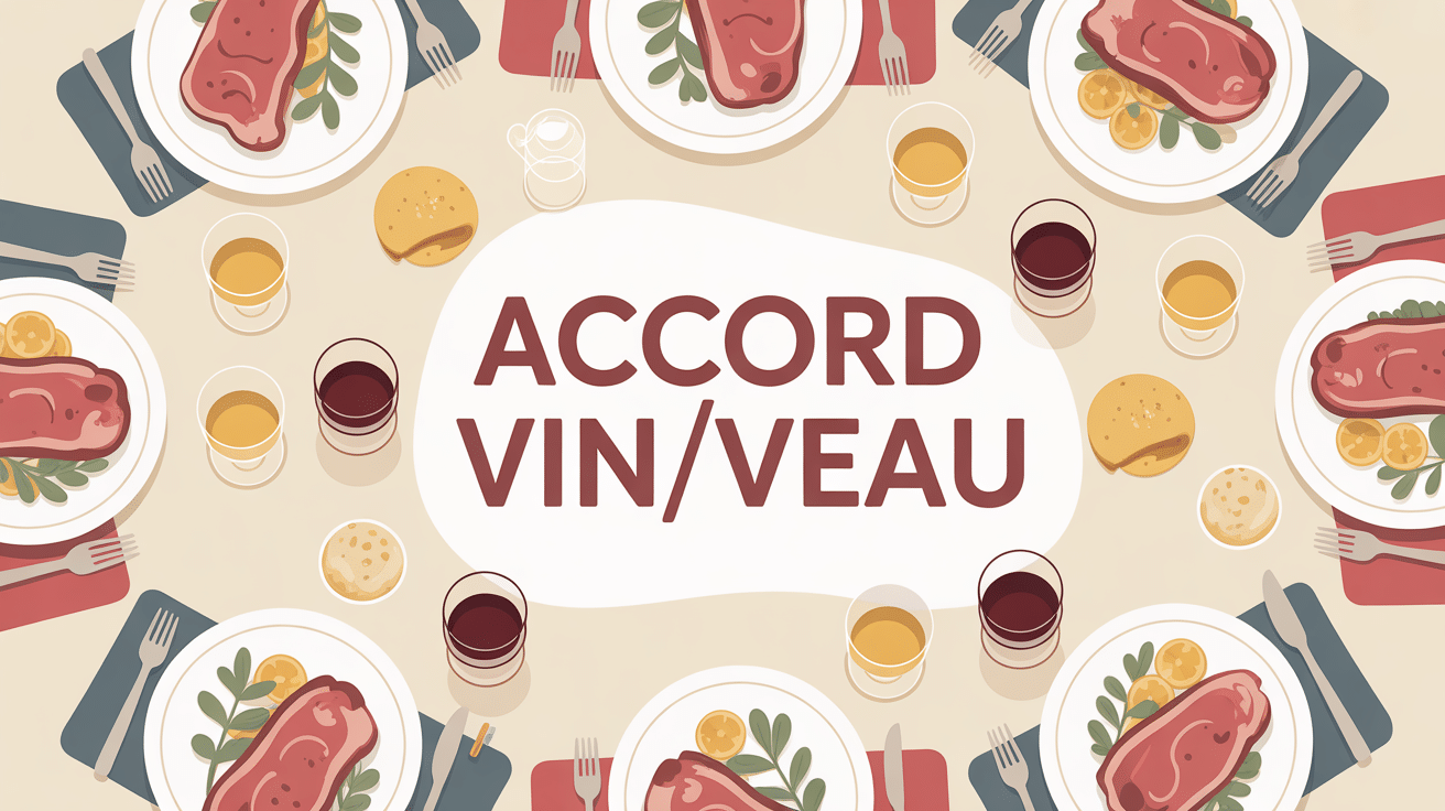 accord vin veau ambiance conviviale table de diner