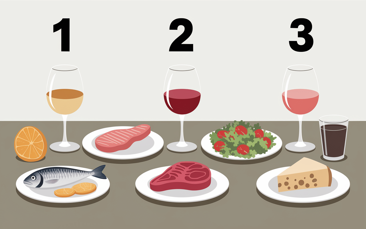 accords mets vins vin blanc rouge rosé par plat