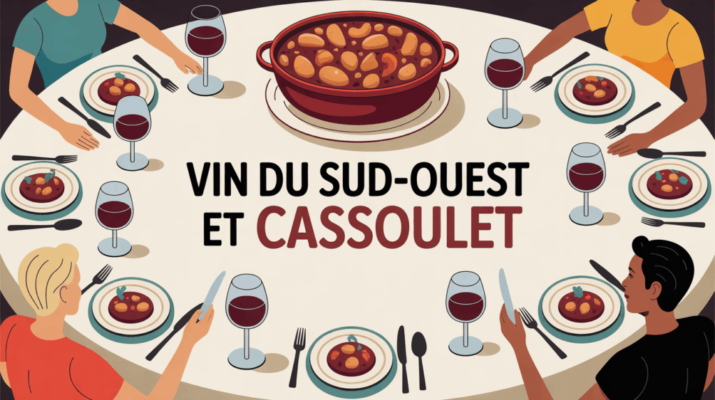 table cassoulet familiale vin du sud ouest ambiance chaleureuse