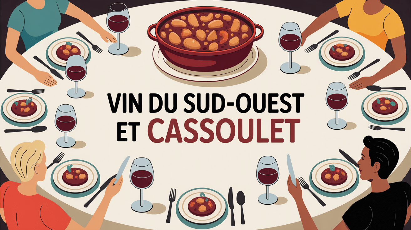 table cassoulet familiale vin du sud ouest ambiance chaleureuse