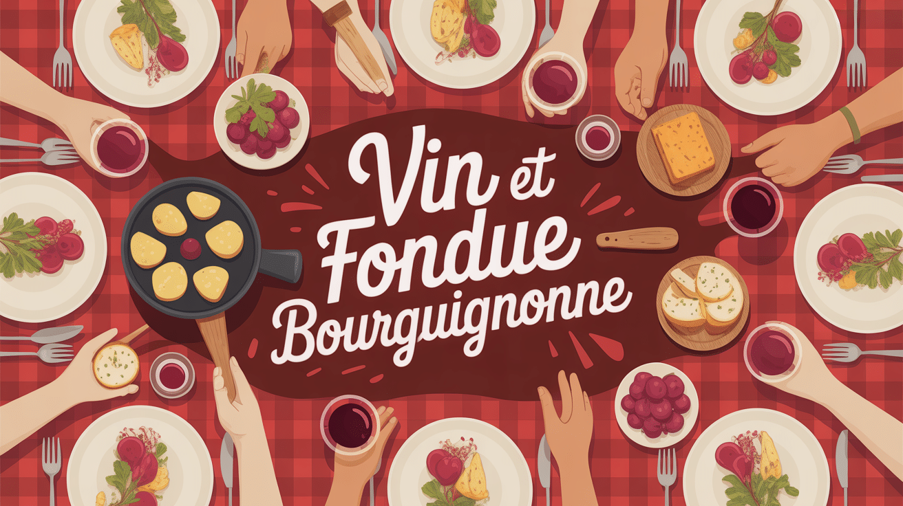 fondue bourguignonne vin rouge blanc ambiance conviviale