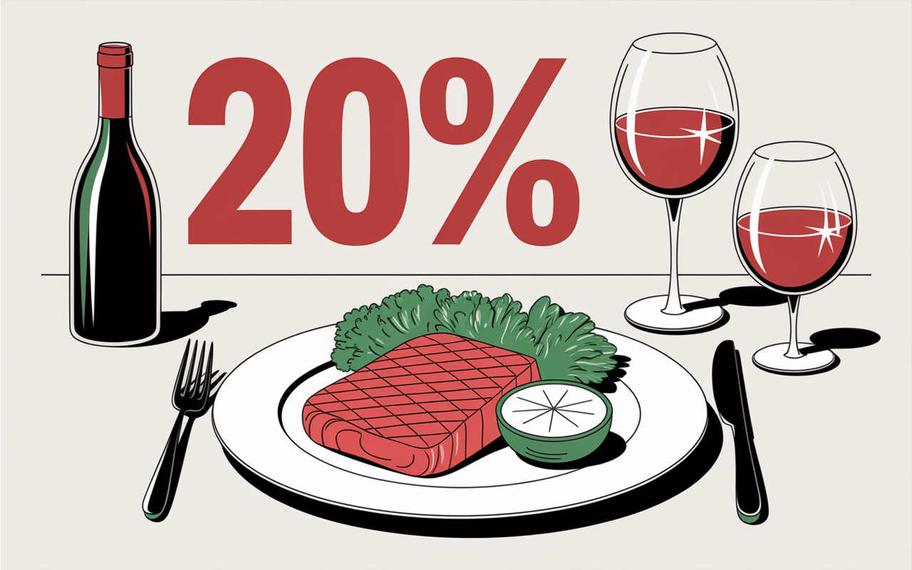 saumon grillé truite fumée vin rouge 20 pour cent accord
