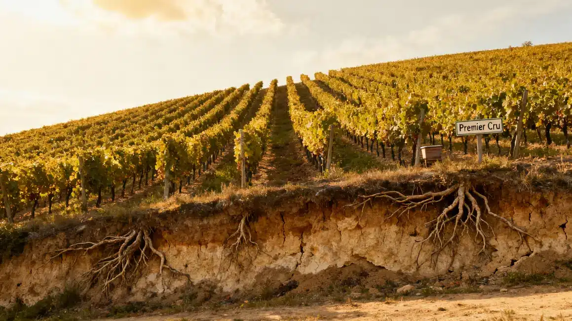 Colline vignes Villedommange Cl de La Chapelle Premier Cru terroir sablo-limoneux