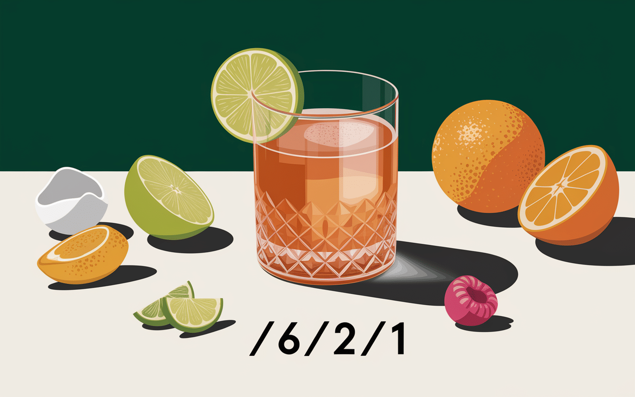verre amaretto sour mousseux formule 6-2-1