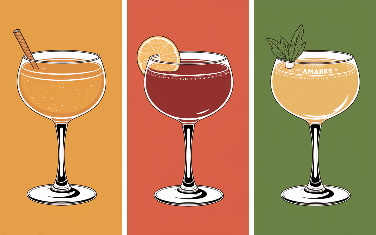 trois amaretto sour classique bourbon vegan festif