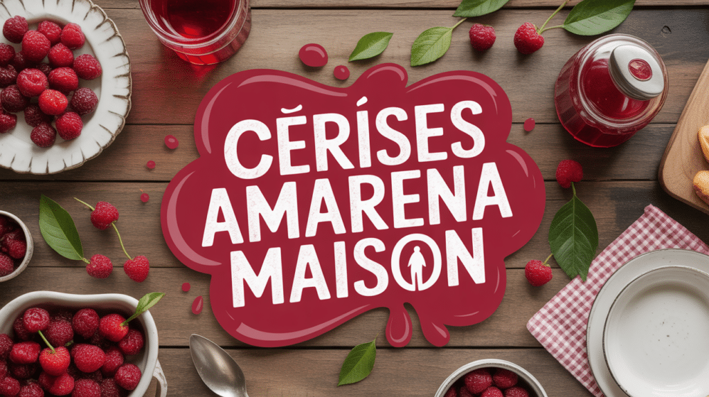 cerises amarena maison sur table recette blog