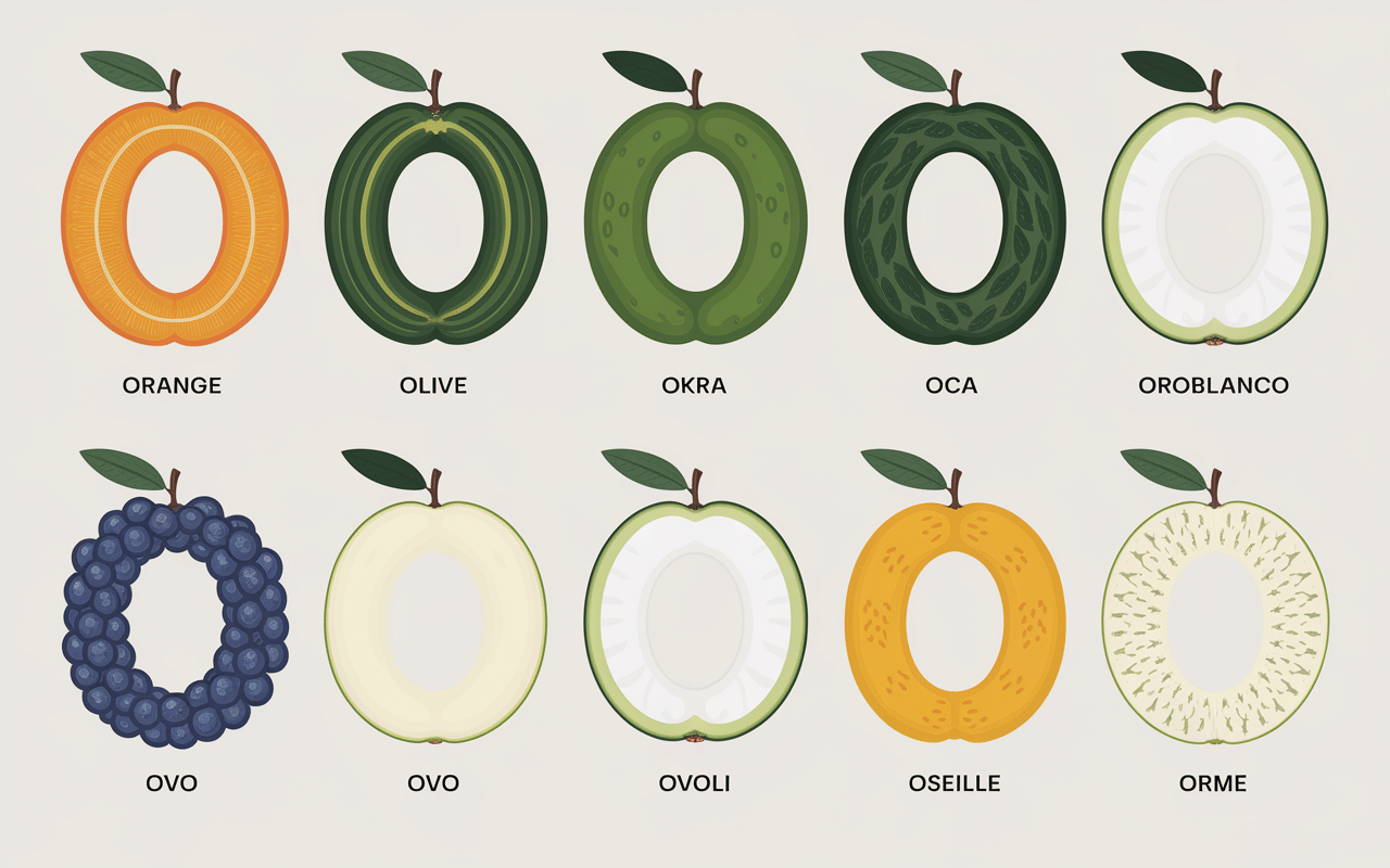 fruit en o tableau origines de dix fruits