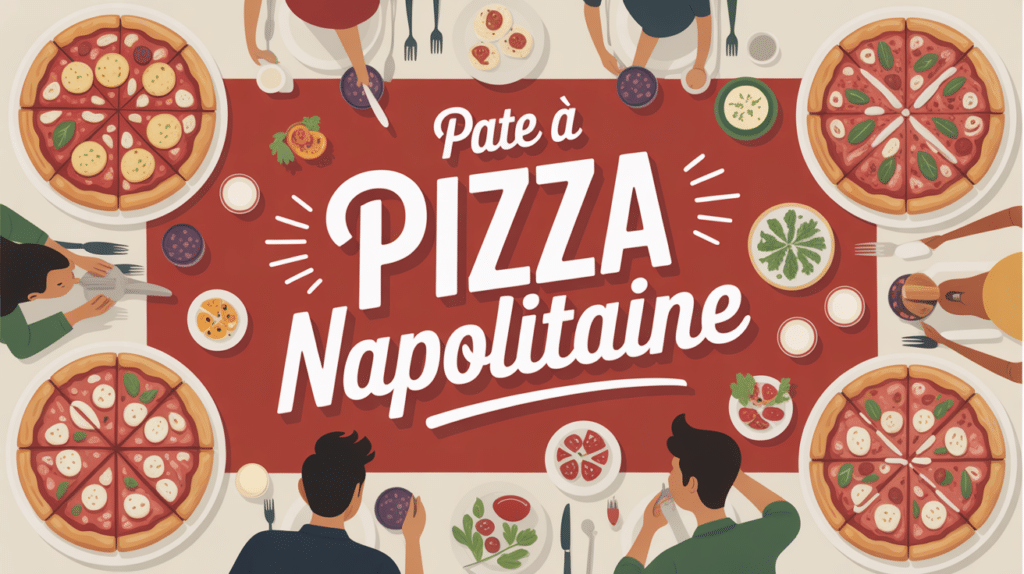table conviviale avec pate a pizza napolitaine