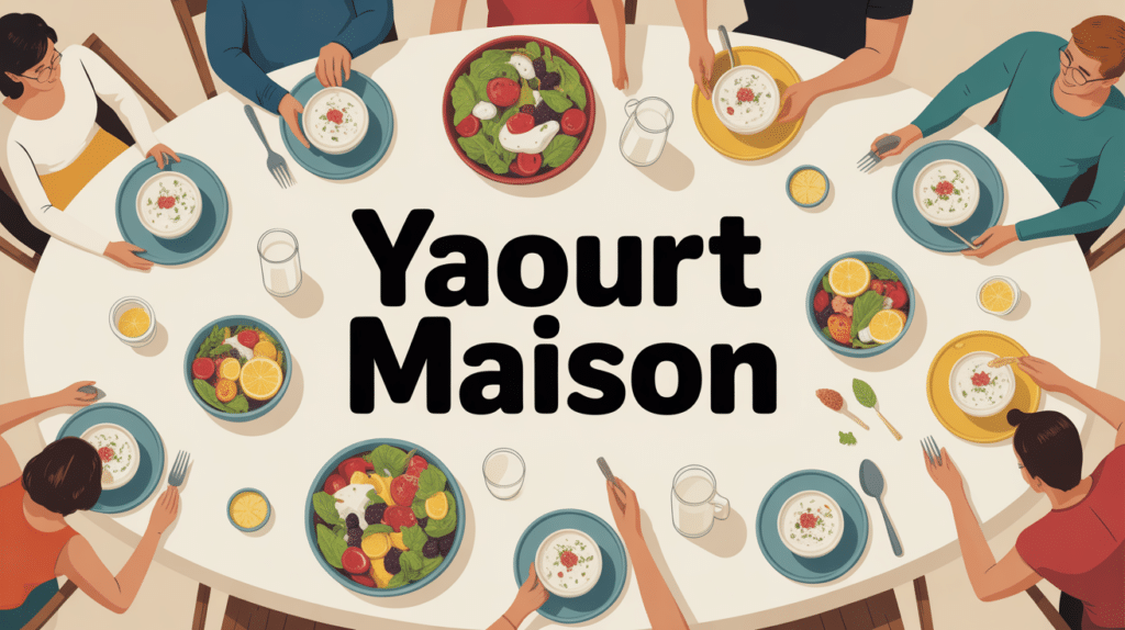 recette yaourt maison ambiance conviviale table stylisee