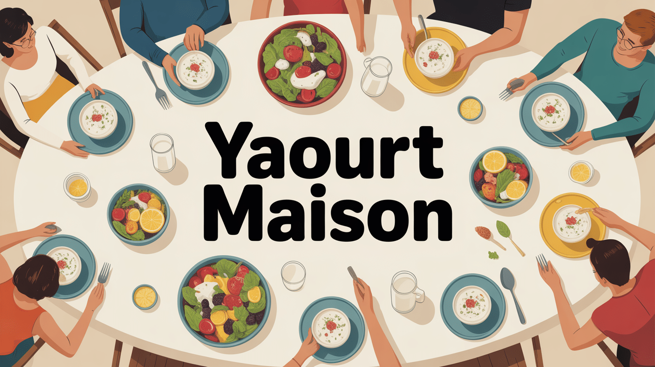 recette yaourt maison ambiance conviviale table stylisee