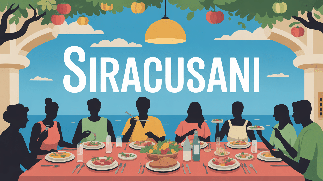 siracusani repas mediterraneen convivial