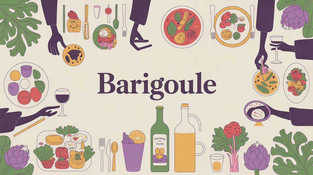 Repas familial artichauts en barigoule