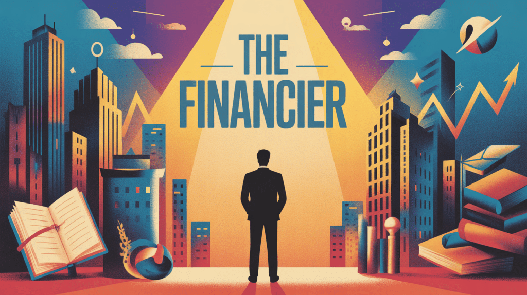 the financier silhouette devant fresque finance