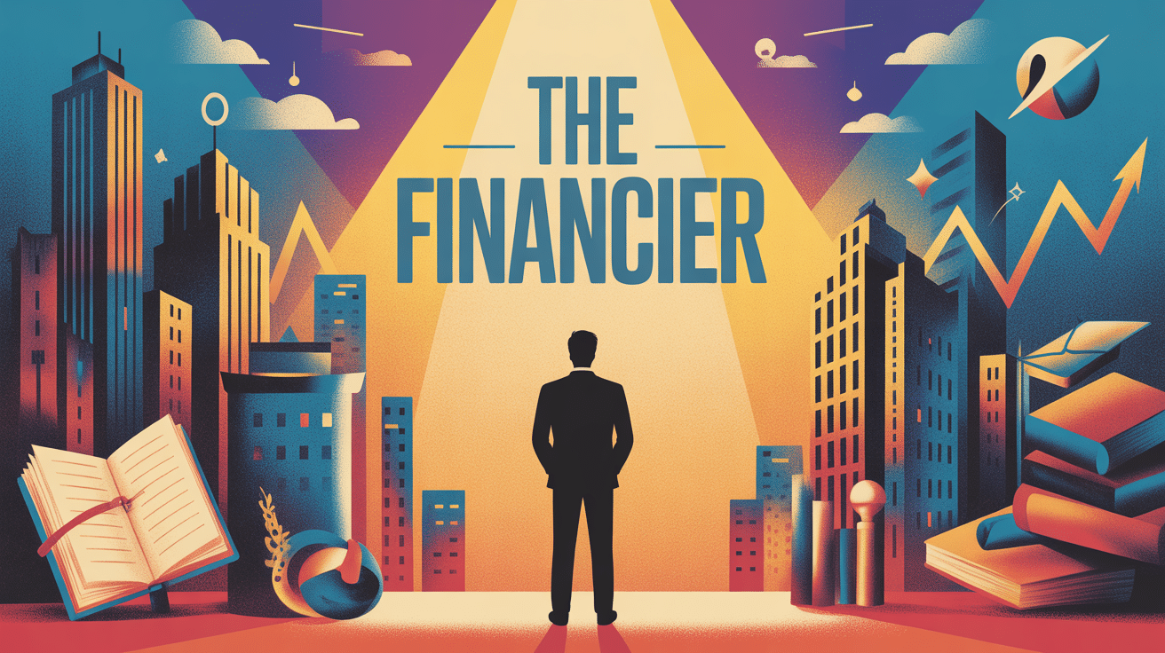 the financier silhouette devant fresque finance