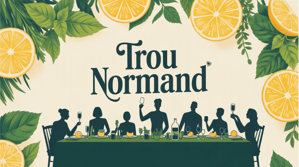trou normand recette table conviviale verrines citron