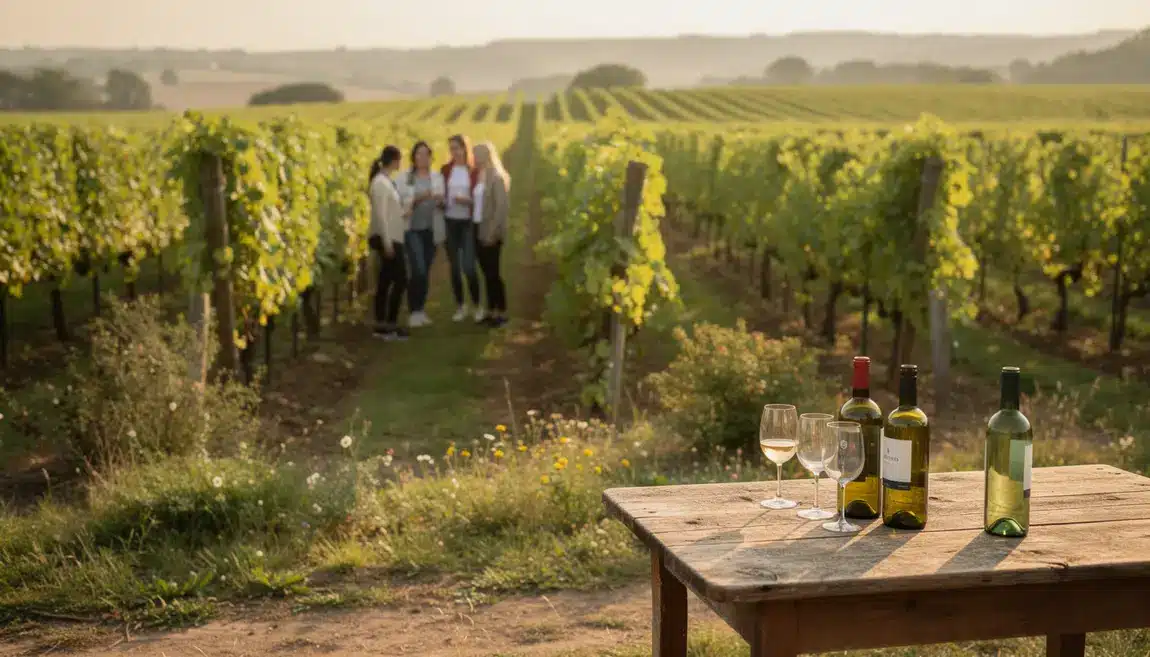 Vignoble bio urbain français, ambiance conviviale