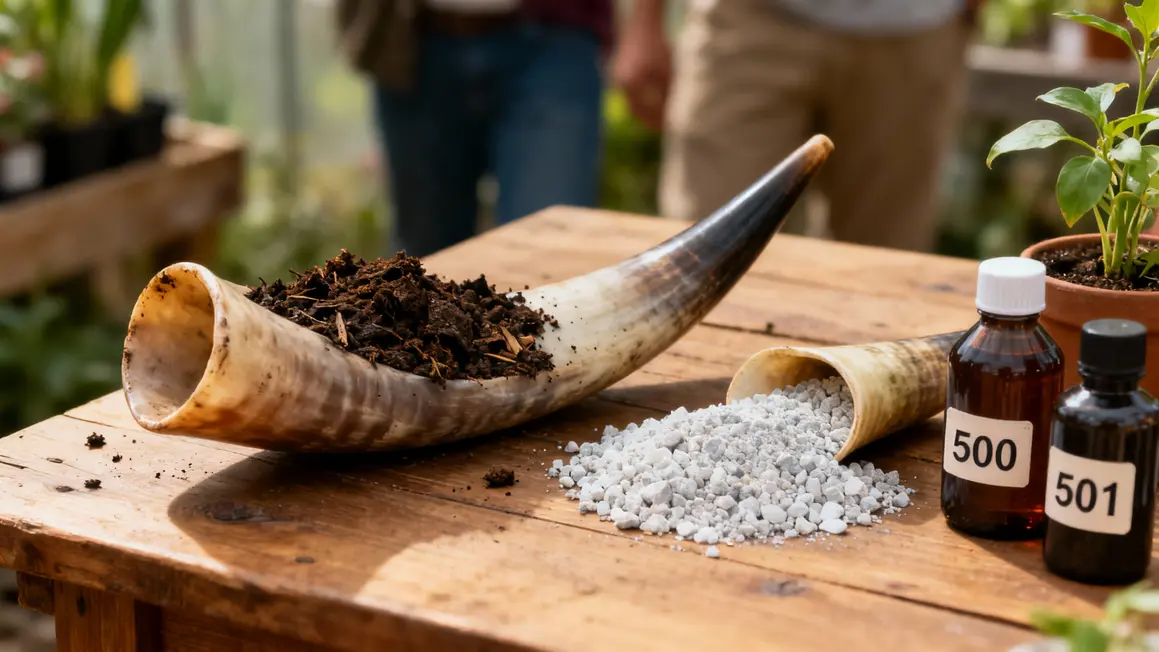 Préparations biodynamiques corne compost vin biodynamique