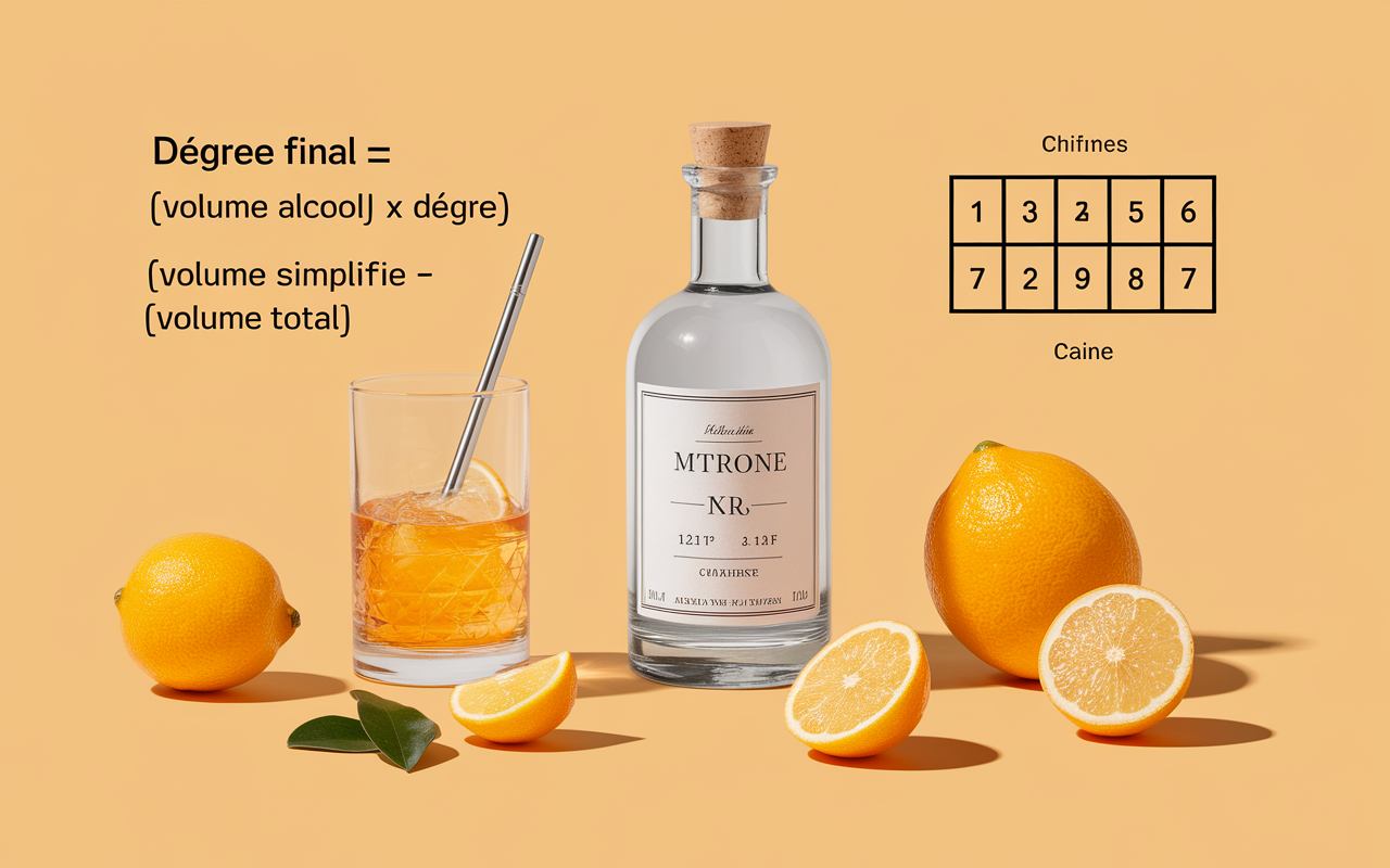 limoncello degré calcul méthode verre doseur