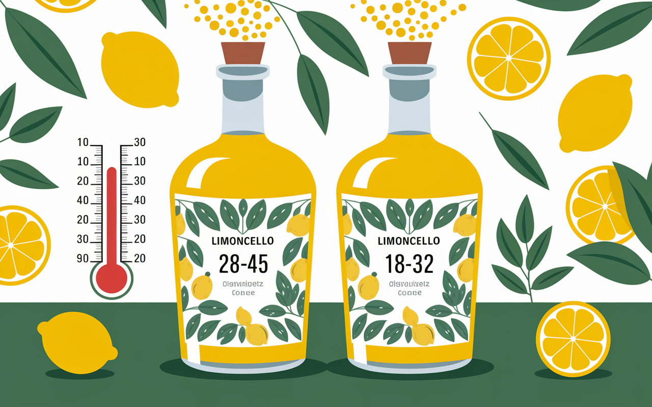 limoncello degré deux bouteilles chiffres comparaison