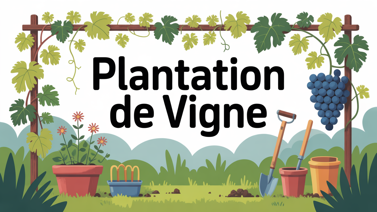 illustration jardin quand planter vigne