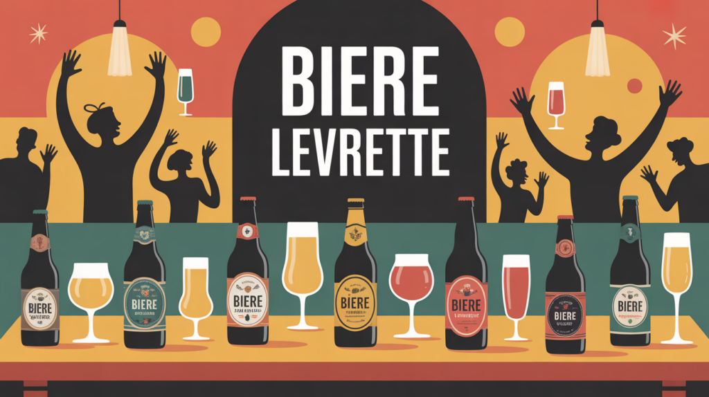 scene festive table apero biere levrette