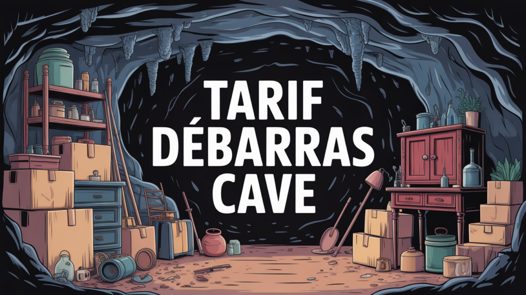 tarif pour débarrasser une cave, illustration cave encombrée