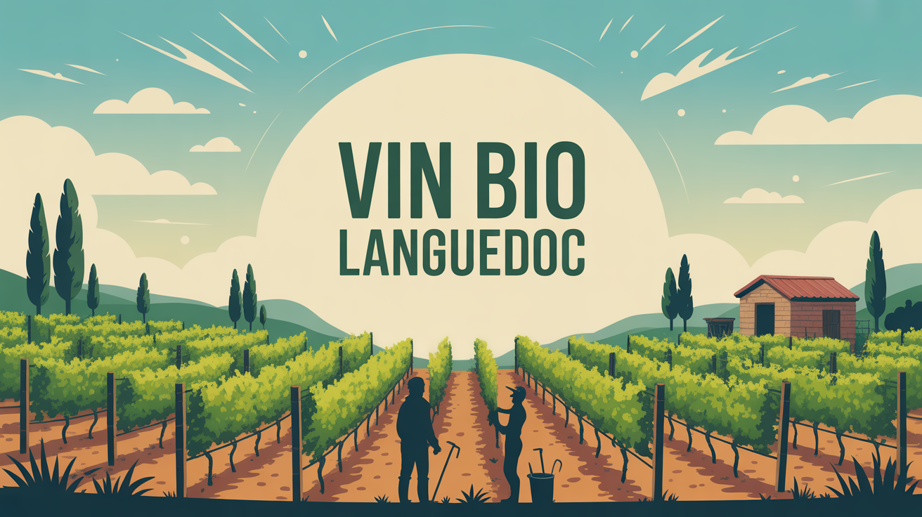 Vue vignoble bio domaine senat Languedoc