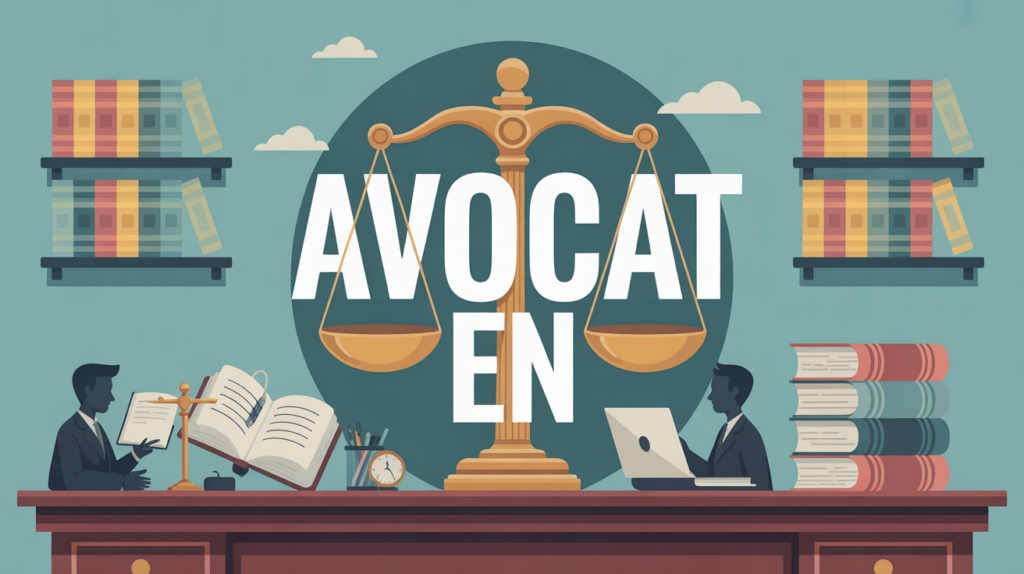 illustration bureau avocat en entree