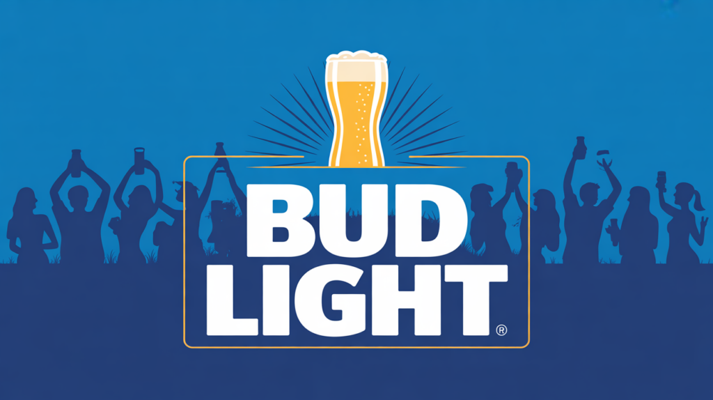 illustration canette budlight ambiance fete