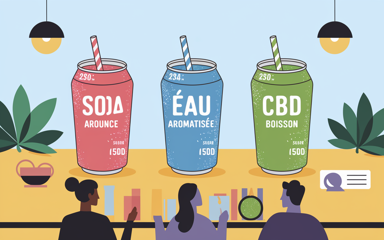 chilled boisson comparatif canettes soda cbd calories sucre