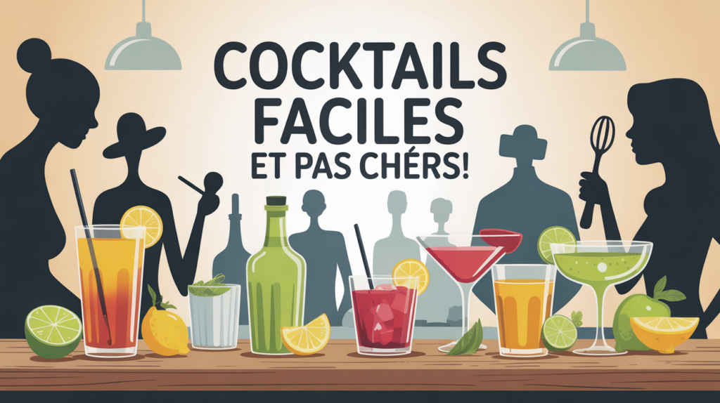 cocktail facile et pas cher sur table conviviale